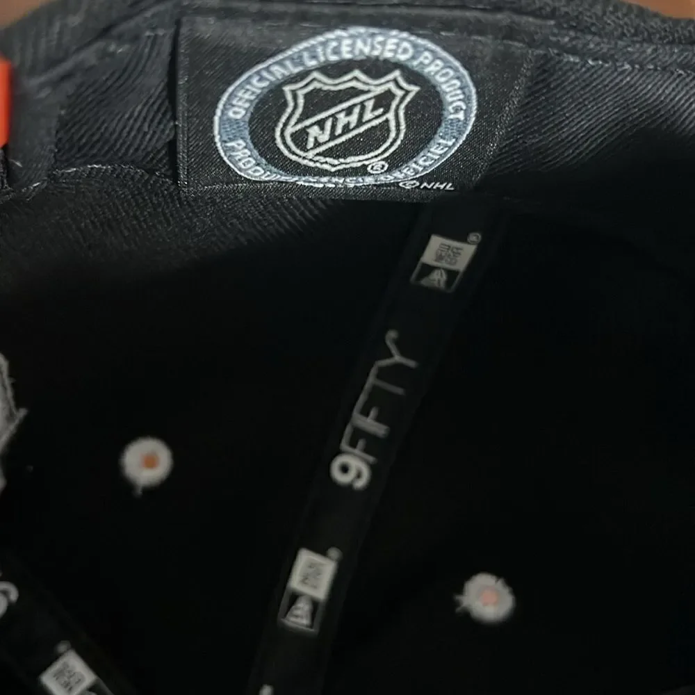 🔥🏒 Anaheim Ducks NHL Hockey Retro Logo Black/Orange New Era Snapback Hat - NEW